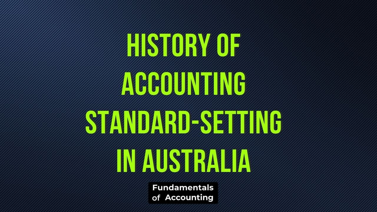 accounting standard-setting in Australia