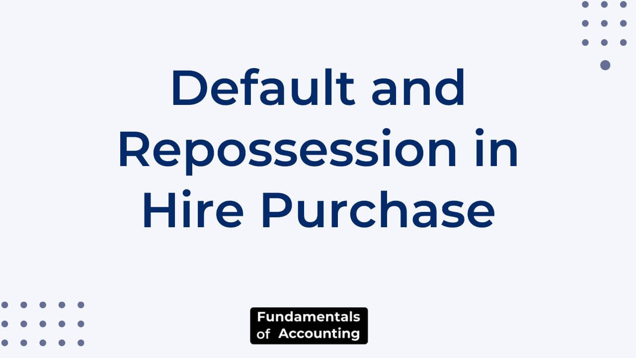 default and repossession