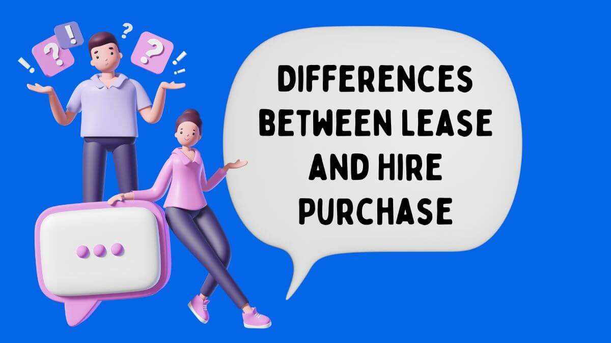 hire purchase vs lease agreement - accounting